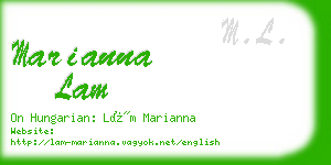 marianna lam business card